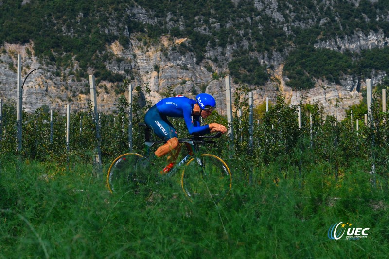 2021 UEC Road European Championships - Trento - Men Junior TT 22,5 km - 08/09/2021 - Samuele Bonetto (Italy) - photo Dario Belingheri/BettiniPhoto?2021